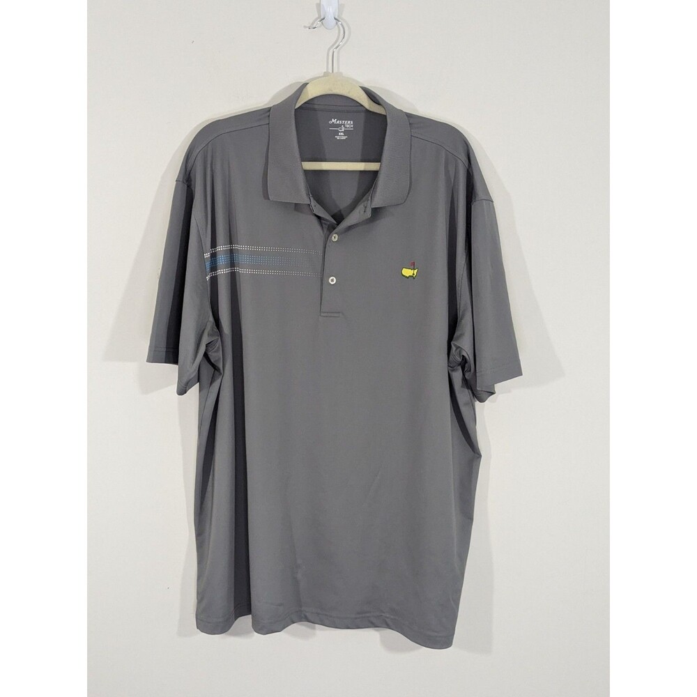 Mens Masters Tech Performance Golf Polo Shirt Sz 2XL PGA Augusta Nationals